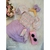 Conjunto Curto Infantil Menina com Shorts Saia XADREZ LILÁS - Kukie - 66666