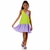 Vestido Infantil Feminino Frente Única Bloco de Cores Mylu- 091534324