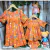Conjunto Infantil Bebê Menina Vestido + Calcinha Estampa Escola de Sereias ALPHABETO –58758 - comprar online