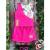 Conjunto Infantil Com Shorts Saia Rosa Smile Momi-H3995
