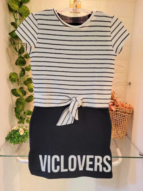 Vestido com Sobreposição Vic&Vicky - 47466