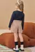 Conjunto Infantil de Blusa em Cotton com Short Saia em Veludo Cotelê Infanti - 80573 - comprar online