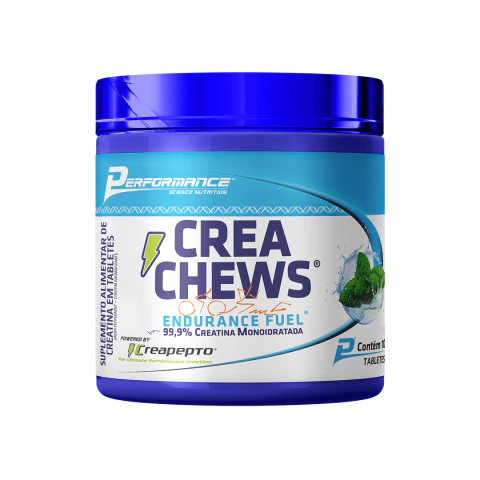 CREATINA MASTIGÁVEL CREA CHEWS PERFORMANCE 100 TABLETES - PEPPERMINT