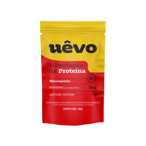 PROTEINA DO OVO UEVO 12UN 28G - MORANGO