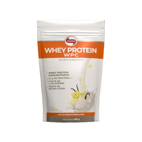 WHEY PROTEIN WPC VITAFOR REFIL 900G - BAUNILHA