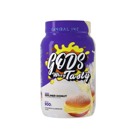 GODS WHEY TASTY 3W CANIBAL 900G - BERLINER DONUT