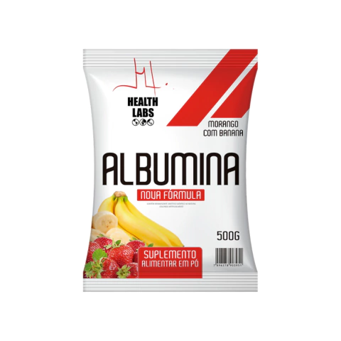 ALBUMINA HEALTH LABS 500G MORANGO BANANA