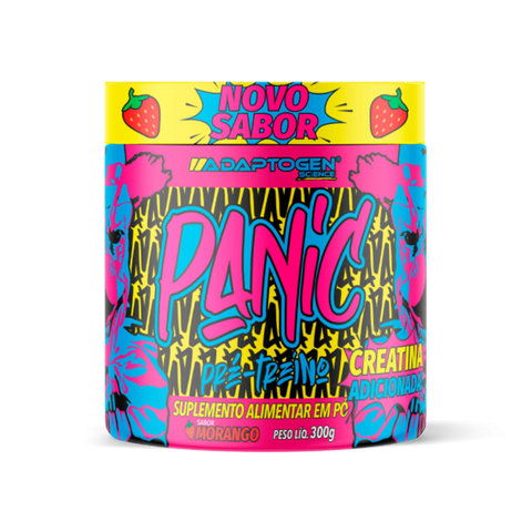 PRE TREINO PANIC ADAPTOGEN 300G MORANGO