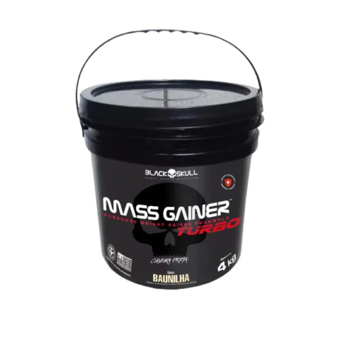 MASS GAINER TURBO BLACK SKULL 4KG - BAUNILHA