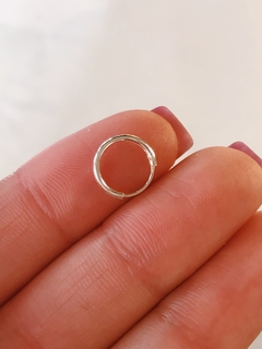 Argolla lisa 6mm individual plata 925