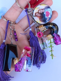 Chaveiro de Resina Personalizado de Letra - Luxo - comprar online