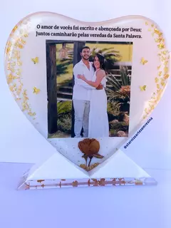 Eternização de Resina do Convite de Casamento
