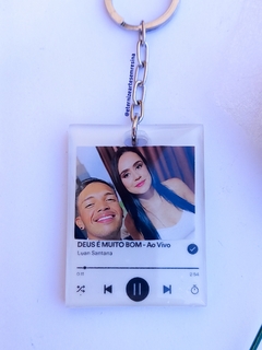 Chaveiro Spotify Personalizado com Foto
