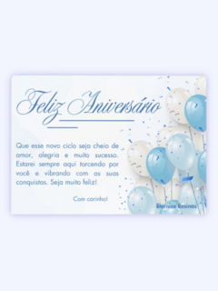 Cartão de Aniversário - Somente para Clientes