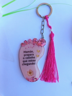 Chaveiro de Pezinho Personalizado / Chaveiro com Dados de Bebê