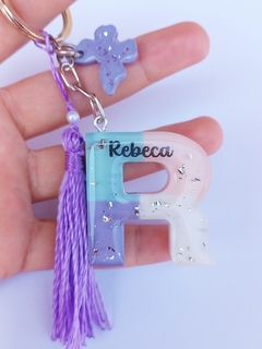 Chaveiro Personalizado Inicial do Nome Candy Color - comprar online