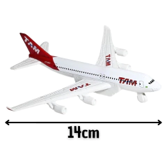 Miniatura De Ferro Avião TAM 15cm 1/500 - Stage Colecionáveis | Miniaturas de Carros, Motos, Aviões e Caminhões