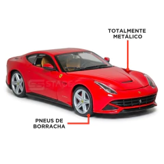 Miniatura De Ferro Ferrari F12 Berlinetta 18cm 1:24 Burago - comprar online