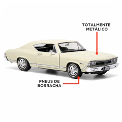 Miniatura Chevrolet Chevelle SS 396 1968 1/24 18cm Welly - comprar online