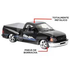 Imagem do Miniatura De Ferro Picape Ford F-150 1998 1/24 18cm Welly