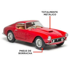 Miniatura Ferrari 250 GT Passo Corto 18cm 1/24 Bburago - comprar online