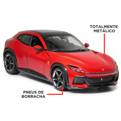 Miniatura De Ferro Ferrari Purosangue 18cm 1/24 Bburago - comprar online