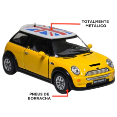 Imagem do Miniatura De Ferro Mini Cooper S 1/28 12cm Kinsmart