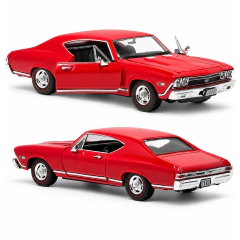 Miniatura Chevrolet Chevelle SS 396 1968 1/24 18cm Welly