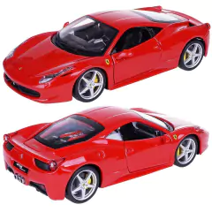 Miniatura De Ferro Ferrari 458 Italia 18cm 1:24 Burago