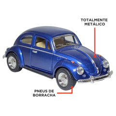 Miniatura De Ferro Volkswagen Fusca 12cm 1/32 - comprar online