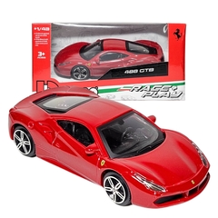Miniatura De Ferro Ferrari 488 GTB 11cm 1/43 Bburago