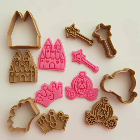 Kit Mini Cortadores Princesas