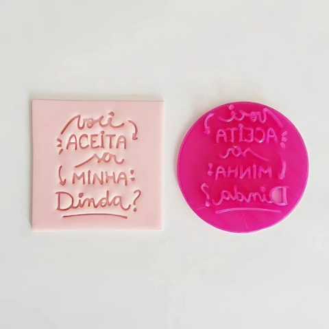 Batizado Cortador Mensagem Dinda - comprar online