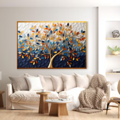 QUADRO ÁRVORE DA COLORS AZUL - loja online