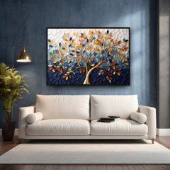 QUADRO ÁRVORE DA COLORS AZUL