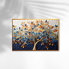 Imagem do QUADRO ÁRVORE DA COLORS AZUL