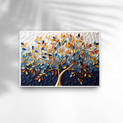 QUADRO ÁRVORE DA COLORS AZUL - Quadros & Quadrinhos