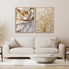 DUPLA DE QUADROS FLORAL E ÁRVORE DA VIDA - comprar online