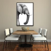 QUADRO ELEFANTR PRETO E BRANCO - comprar online