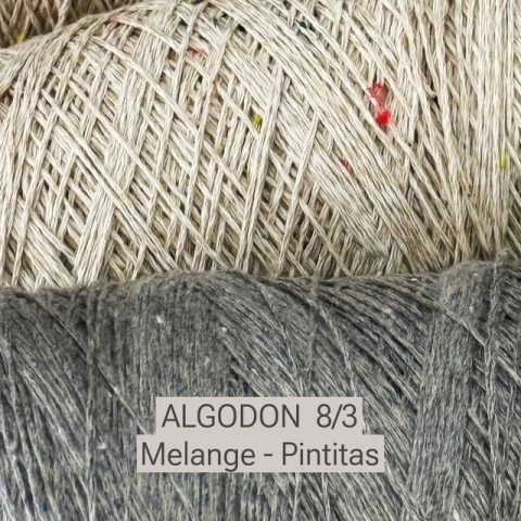 ALGODON 8/3 MELANG- PINTITAS • Conos 250gr - - comprar online