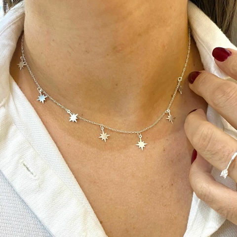 Choker 7 Estrelas Polidas - comprar online