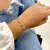 Pulseira de Prata 3 Árvores da Vida Zircônias com Banho de Ouro