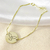 Pulseira Personalizada de Prata Veneziana, Tradicional Embutido, Plaquinha Redonda com Banho de Ouro