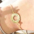 Pulseira Personalizada de Prata Veneziana, Tradicional Aro com Banho de Ouro
