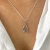 Pingente de Prata Gota c/ Circulo Quartzo Rosé - comprar online