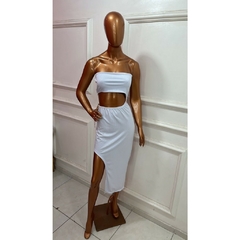 Vestido Midi Tomara que Caia com Fenda Lateral LVC23 - Dona Caah Conceito