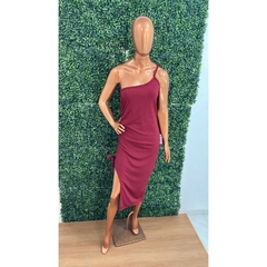 Imagem do Vestido Midi de Uma ALça com Fenda LVC21
