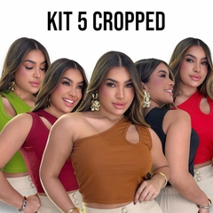 kit 5 Cropped Feminino no Canelado