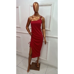 Vestido Midi de Uma ALça com Fenda LVC21 - comprar online