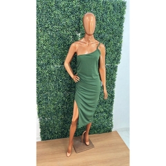 Vestido Midi de Uma ALça com Fenda LVC21 - loja online